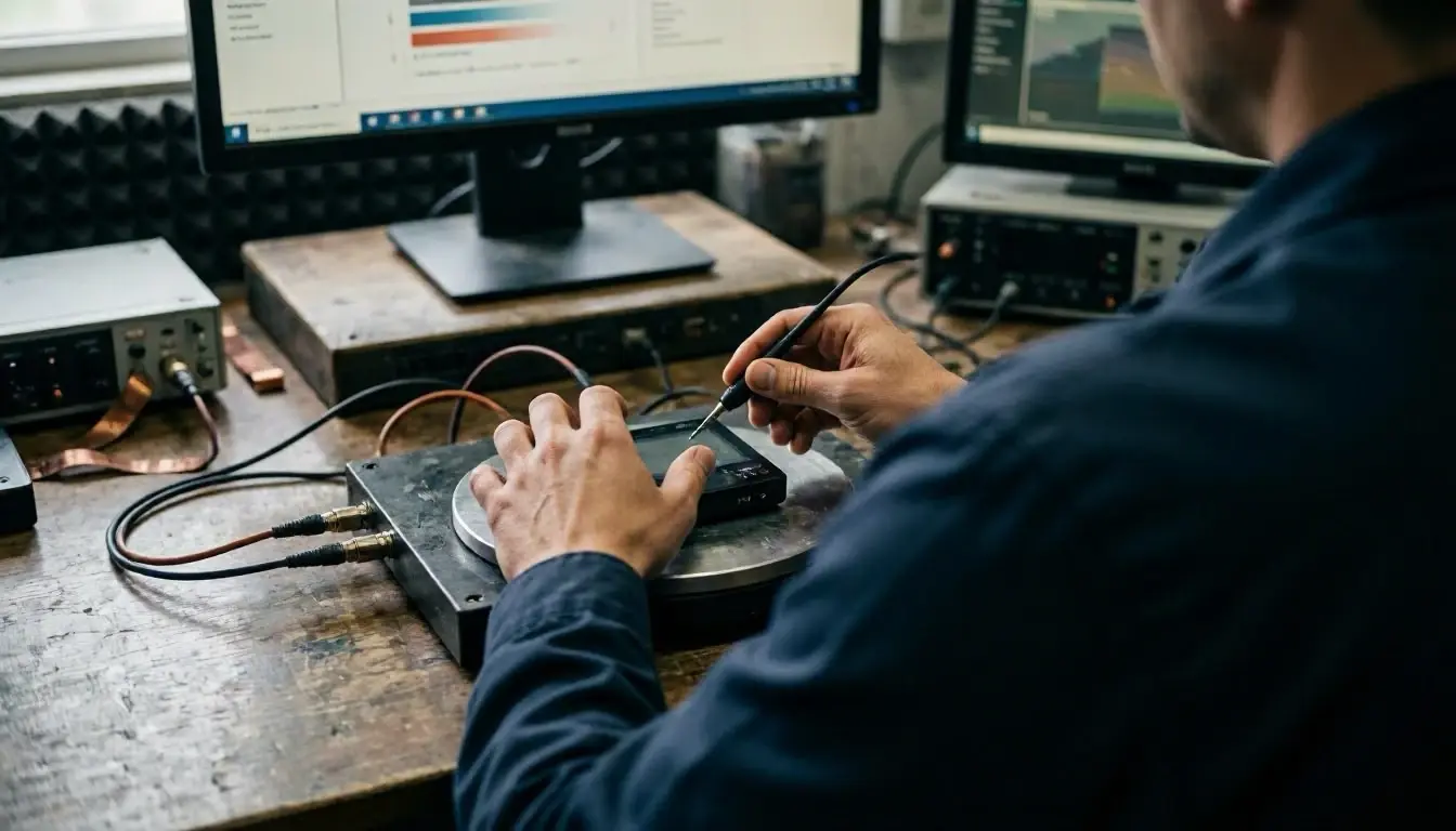 EMC Testing in type approval services: EMC Testing checks if a device sends too much noise. It also—visual guide